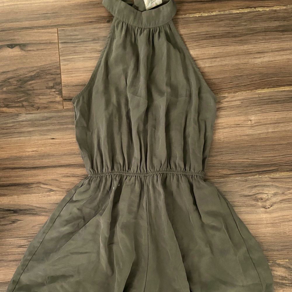 Army green romper!